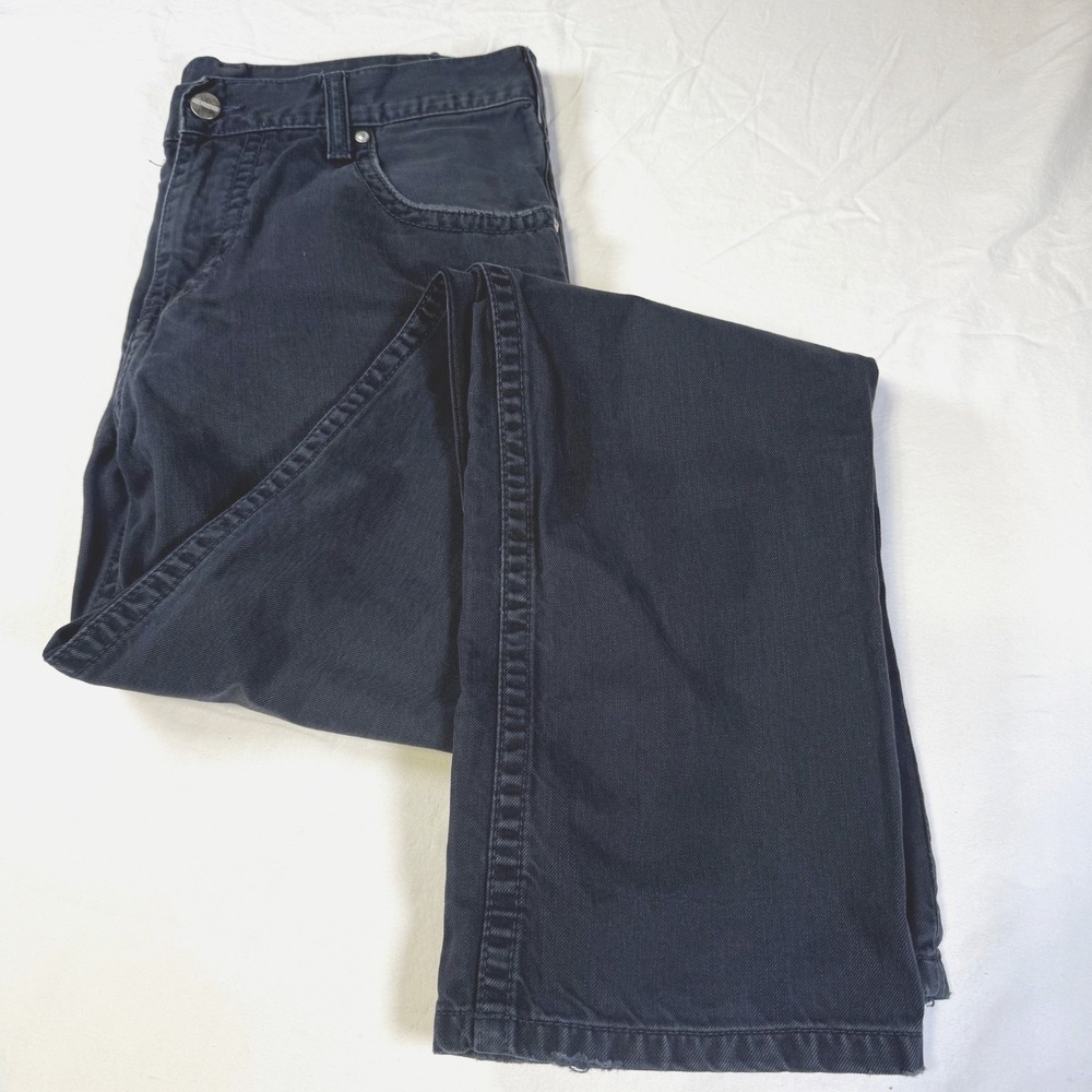 Carhartt WIP Slim Pants Black Chino Work Men's Size 29x32 Straight Leg